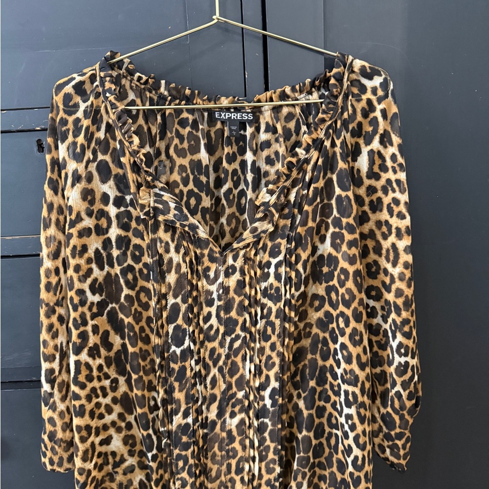 Express Cheetah Print Women's Blouse